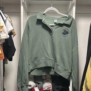 PINK Victoria's Secret Sage Green Sweatshirt